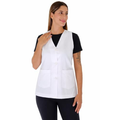 Imagem da oferta Jaleco Feminino Branco Gola V Botões Tamanho P