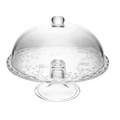 Imagem da oferta Prato para Bolo com Pé e Tampa New Butterfly 30cm Cristal Ecológico Lyor Tortas Sobremesas Elegante