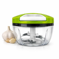 Imagem da oferta Mini Processador Manual 3 Lâminas Aço Inoxidável