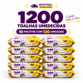 Imagem da oferta Caixa Lenços Umedecidos Baby Free Plus 10 Pacotes com 120 Unidades Cada