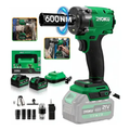 Imagem da oferta Chave De Impacto Brushless 600nm 21v Com 2 Baterias Ryoku