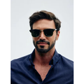 Imagem da oferta Óculos de Sol Quadrado Clubmaster Soho Green Black da Saint Germain em Metal Preto