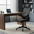 Imagem da oferta Cadeira Escritório Ergonômica Genebra B500 Luvinco Cor Preto Com Suporte Lombar Estofado Mesh