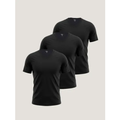 Imagem da oferta Kit Com 3 Camisetas Masculinas Slim Gola V Hering Preto Liso G