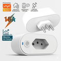 Imagem da oferta Tomada Inteligente 16a Wi-fi Bivolt Com Monitor De Consumo Compatível Com Alexa Google Home Tuya