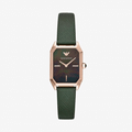 Imagem da oferta Relógio Emporio Armani Feminino em Couro Verde e Mostrador de Madrepérola AR11149