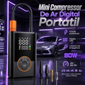 Imagem da oferta Compressor De Ar Portátil Blackone 4000mah Usb-c Digital Carro Moto