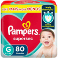 Imagem da oferta Fralda Pampers Supersec G - 80 fraldas