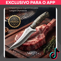 Imagem da oferta Faca Churrasco Aço Inox Punho Ergonômico Cozinha Gourmet