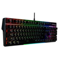Imagem da oferta Teclado Mecânico Gamer HyperX Alloy MKW100 RGB Switch Red Full Size US Preto