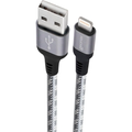 Imagem da oferta Geonav Cabo iPhone, iPad, iPod Lightning conector original Mfi Apple, nylon trançado, 1.5MT, LIGHT10, Titanium