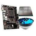Imagem da oferta Placa Mãe MSI A520M-A PRO + Processador AMD Ryzen 5 5500F + Air Cooler Gamer Rise Mode X2