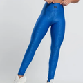 Imagem da oferta Calça Legging Suplex Wonder Gloss Com Recortes