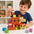Imagem da oferta Kit Bloco Magnético Infantil Com 60 Peças - Verde