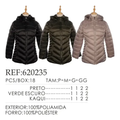 Imagem da oferta Jaqueta Fem. Nylon Alongado Capuz Facinelli 620235 Preto P Lisa