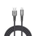 Imagem da oferta I2GO Cabo de Nylon Cinza Pro compatível com iPhone, USB para Lightning, 200 cm