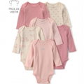 Imagem da oferta Kit Body Bebê 6 Peças Poá Multicor Carter's