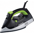 Imagem da oferta Black + Decker Ferro de Passar Roupa com Vaporizador Sistema Antigotejamento Preto Verde e Branco Modelo FX2700 127V