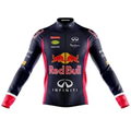 Imagem da oferta Camisa Ciclismo RedBul Manga Longa Ziper Bolso Fitness MTB