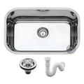 Imagem da oferta Cuba Pia N1-14 46x30x14cm Inox 430 Cozinha Válvula Sifão