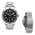 Imagem da oferta Relógio De Pulso Orient Mbss1155a Com Correia De Aço Inoxidável Cor Prata - Fundo Preto