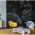 Imagem da oferta Papel Parede Adesivo Lousa Quadro Negro Preto Fosco Escrever 2M