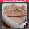 Imagem da oferta Toalha de Banhocom Capuz Forrado Absorvente Bordada