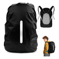 Imagem da oferta Capa Para Mochila De Chuva Refletiva Impermeável Protetora Para Motoboy Mala Anti Poeira Ajustável Amidila Cor Preto