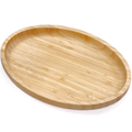 Imagem da oferta Bandeja Oval em Bambu 28cm Plasvale Prato Travessa para Servir Porções Petiscos