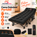 Imagem da oferta Cama Dobrável Portátil para Camping com Colchão 187cm Suporta até 150kg Oxford 1200D com Bolsa e Acessórios