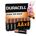 Imagem da oferta Duracell Pilhas Alcalinas AA Pequena Pack 8 Unidades Dura até 10x Mais Ideal para Controles Remotos Brinquedos