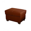 Imagem da oferta Puff Mp-02 Assento Fixo Espuma D-28 Couro Natural Conhaque com Brilho Mempra Móveis