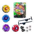 Imagem da oferta Kit 4 Beyblade Metal Led + Lançador + Arena Promoção Tornado Brinquedo Lança Blay Blade Luz