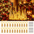 Imagem da oferta Kit 20 Rolhas De Led Fio Fada Garrafa 2m 20 Led Pisca Pisca Branco Quente 5v