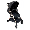 Imagem da oferta Carrinho de Bebê Passeio Compacto Zurich Preto e Dourado