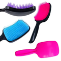 Imagem da oferta Escova de Cabelo Raquete Desembaraçadora Flex Hair não Danifica Fios - Hair Beauty - Escova de Cabelo