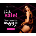 Imagem da oferta Flash Sale Loungerie 3 Calcinhas por