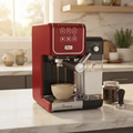 Imagem da oferta Cafeteira Espresso Primalatte Bvstem6801r Touch Red Oster Cor Pretovermelho