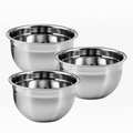Imagem da oferta Conjunto 3 Tigelas Inox Premium Bowls Aço Inoxidável