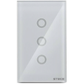 Imagem da oferta Steck Interruptor Inteligente 4×2” Touch Wi-Fi Steck Ambiente Conectado 3 Módulos Bivolt Branco