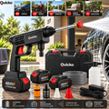 Imagem da oferta Lavadora Lava Jato Portátil Pressão 2 Baterias + Maleta Preto 127220v
