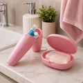 Imagem da oferta Kit Porta Escova Dental E Saboneteira Viagem Trabalho