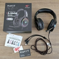 Imagem da oferta Havit Headphone Fone de Ouvido H2232d, Gamer, Iluminação Rgb, com Microfone, Falante de 50mm, Conector 3.5mm, Havit, Hv-H2232d, Cabo Usb para Ilumin