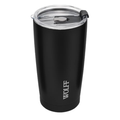 Imagem da oferta Wolff - Copo Térmico De Aço Inox Parede Dupla Com Tampa 600ml Preto - Para Viagem - Mantém A Bebida Na Temperatura Ideal