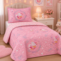 Imagem da oferta Kit Colcha Cobre Leito Infantil Cama de Solteiro 1,60x2,40m Dupla Face