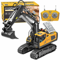 Imagem da oferta Retroescavadeira Elétrica Escavadeira BRASTOY 9 Funções Controle Remoto Premium Cor Amarelo
