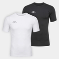 Imagem da oferta Kit Camiseta Kappa Térmica Embrace C2 Masculina