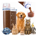 Imagem da oferta Porta Ração Pote Com Tampa Pet Gato Cachorro Dispenser Porta Racao Pote Container Porta Ração Dispenser Cor Transparente Capacidade 2,5 Litros