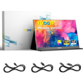 Imagem da oferta Yodoit Monitor Portátil 15,6" 1080P 100% SRGB FHD Tela com Porta USB Tipo C HDMI com Capa Inteligente Compatível com L