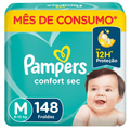 Imagem da oferta Fralda Pampers Confort Sec Jumbo Plus M 148 un